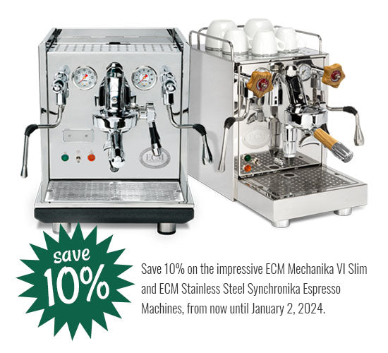ECM 10 Percent Off Select Espresso Machines